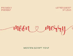 Moon Merry font