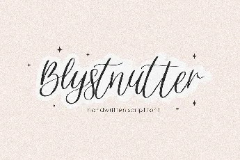 Blystnutter font