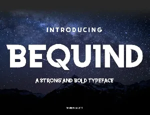 Bequind Dysplay font