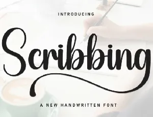 Scribbing Script font