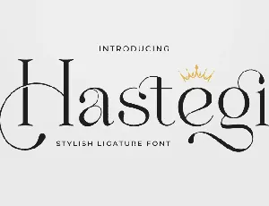 Hastegi font