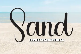 Sand Script font