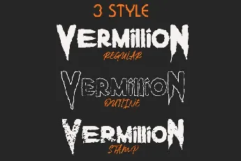 Vermillion Display font