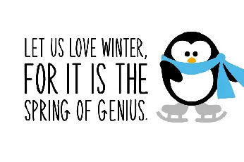 Winter Penguin font