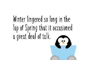 Winter Penguin font