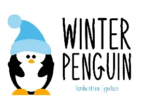 Winter Penguin font