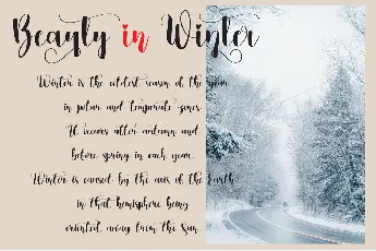 Winterlove font