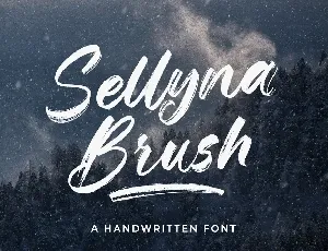 Sellyna Brush font