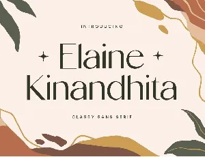 Elaine Kinandhita font