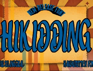 Hikidding font