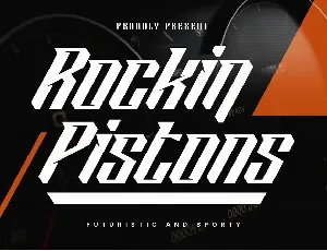 Rockin Pistons font