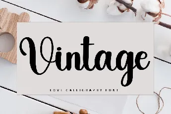 Vintage Script font