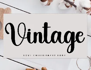 Vintage Script font