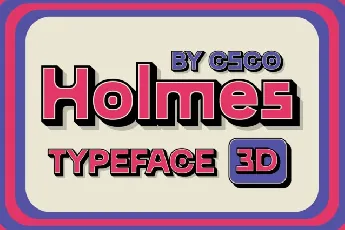 CS Holmes 3D font