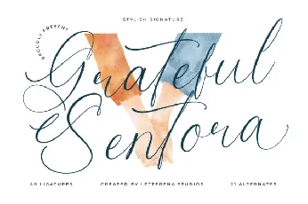 Grateful Sentora font