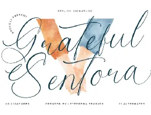 Grateful Sentora font