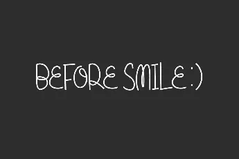 Before Smile Demo font