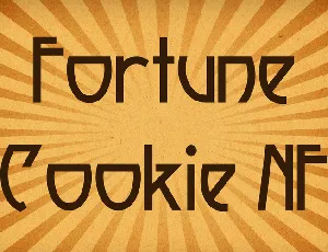 Fortune Cookie NF font