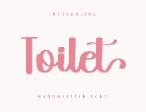 Toilet font