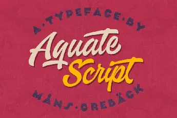 Aquate Script font