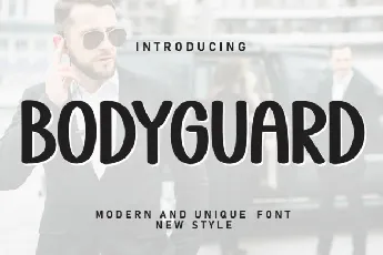 Bodyguard Display font