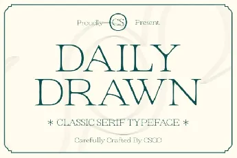 CS Daily Drawn font