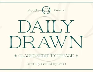 CS Daily Drawn font