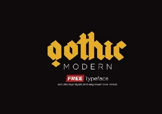 Gothic Modern Typeface Free font