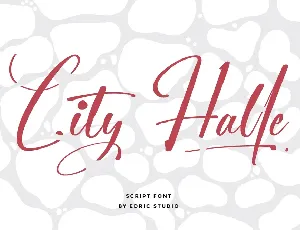 City Halle Demo font