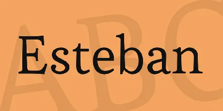 Esteban font