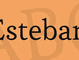 Esteban font