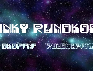 Funky Rundkopf font