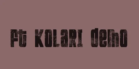 FT Kolari demo font