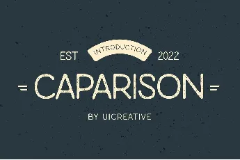 Caparison font