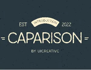 Caparison font