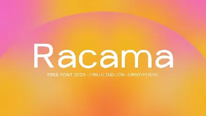 Racama font