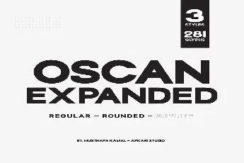 Oscan Expanded font