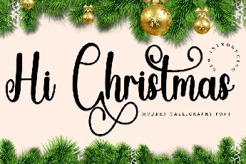 Hi Christmas font