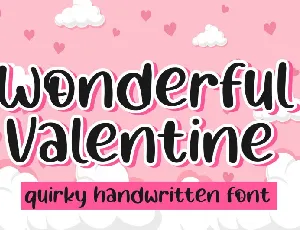 Wonderfull Valentine font