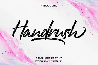 Handrush font