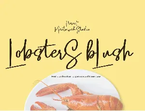 Lobsters Blush Script font