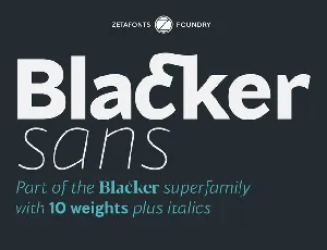 Blacker Sans Family font