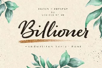 Billioner font