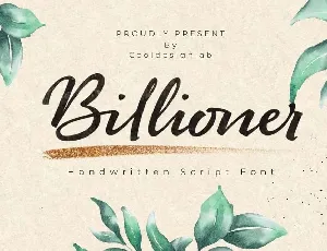 Billioner font