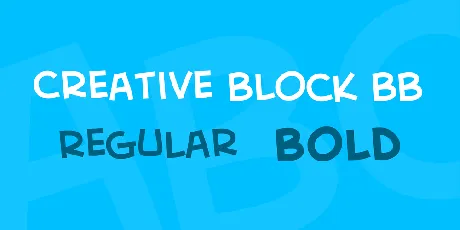 Creative Block BB font