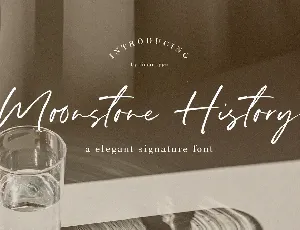 Moonstone History font