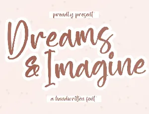 Dreams Imagine font