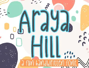 Araya Hill font