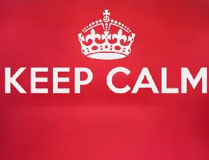 Keep Calm Sans Serif font