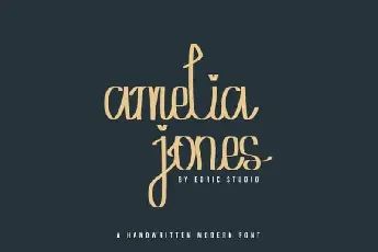 Amelia Jones Handwritten font